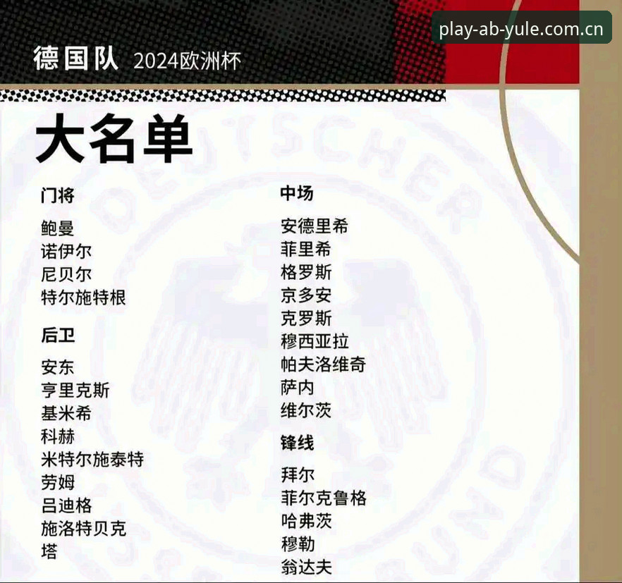 AB娱乐iOS版 德国队世界杯大名单解读指南:诺伊尔回归与ab娱乐平台观赛体验
